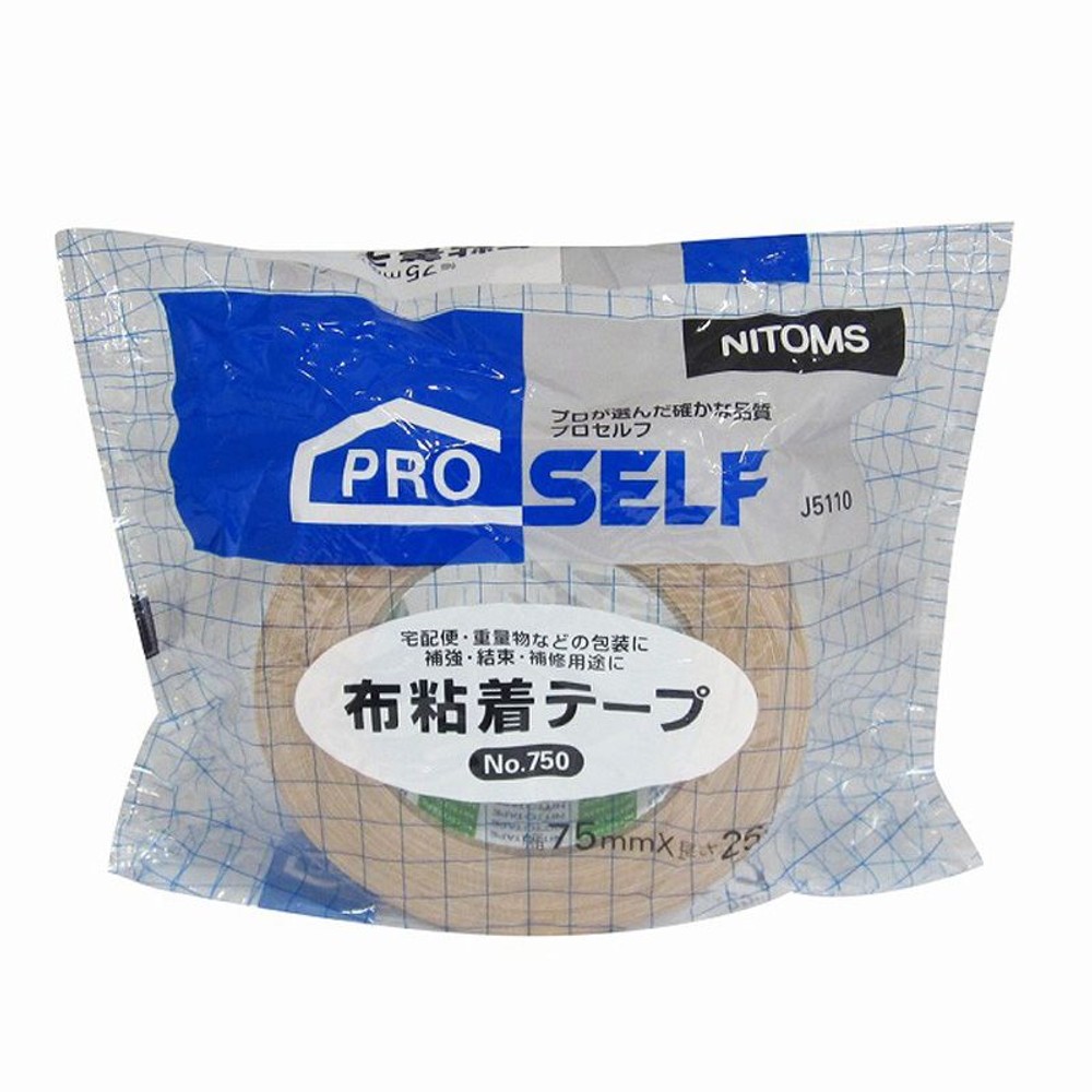 布粘着テープ　　　　　　Ｎｏ750, ベージュ(25mm), 25mm