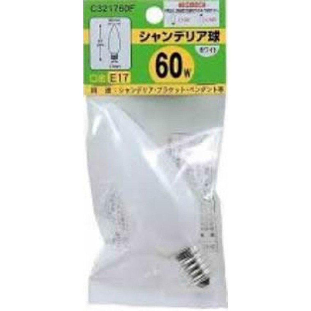 ヤザワシャンデリア　Ｃ321760Ｆ, クリア, E17 60W