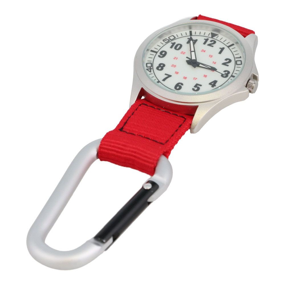 クレファー　ハンギングウォッチ, レッド/シルバー, ハンギングウォッチ