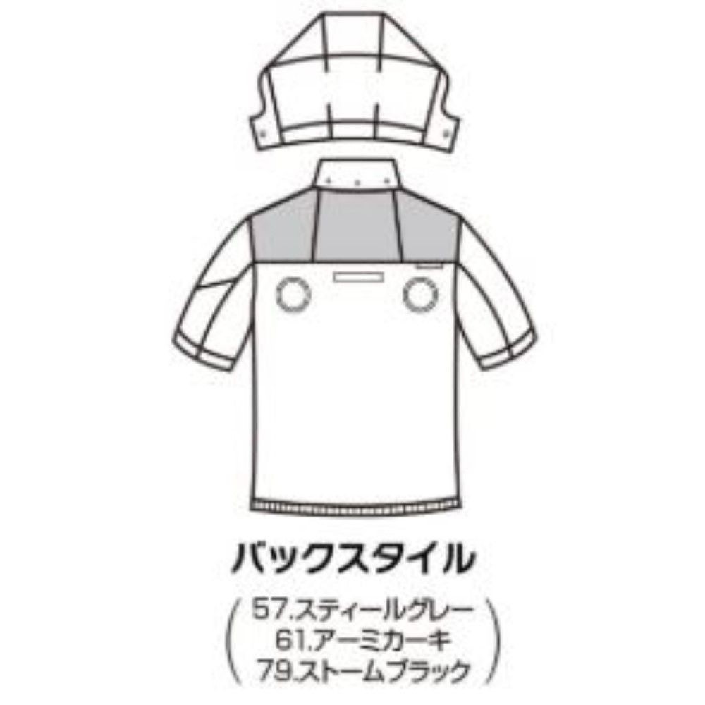 BURTLE AIRCRAFT バートル エアークラフト AC2086 ストームブラック, Sブラック, Mサイズ