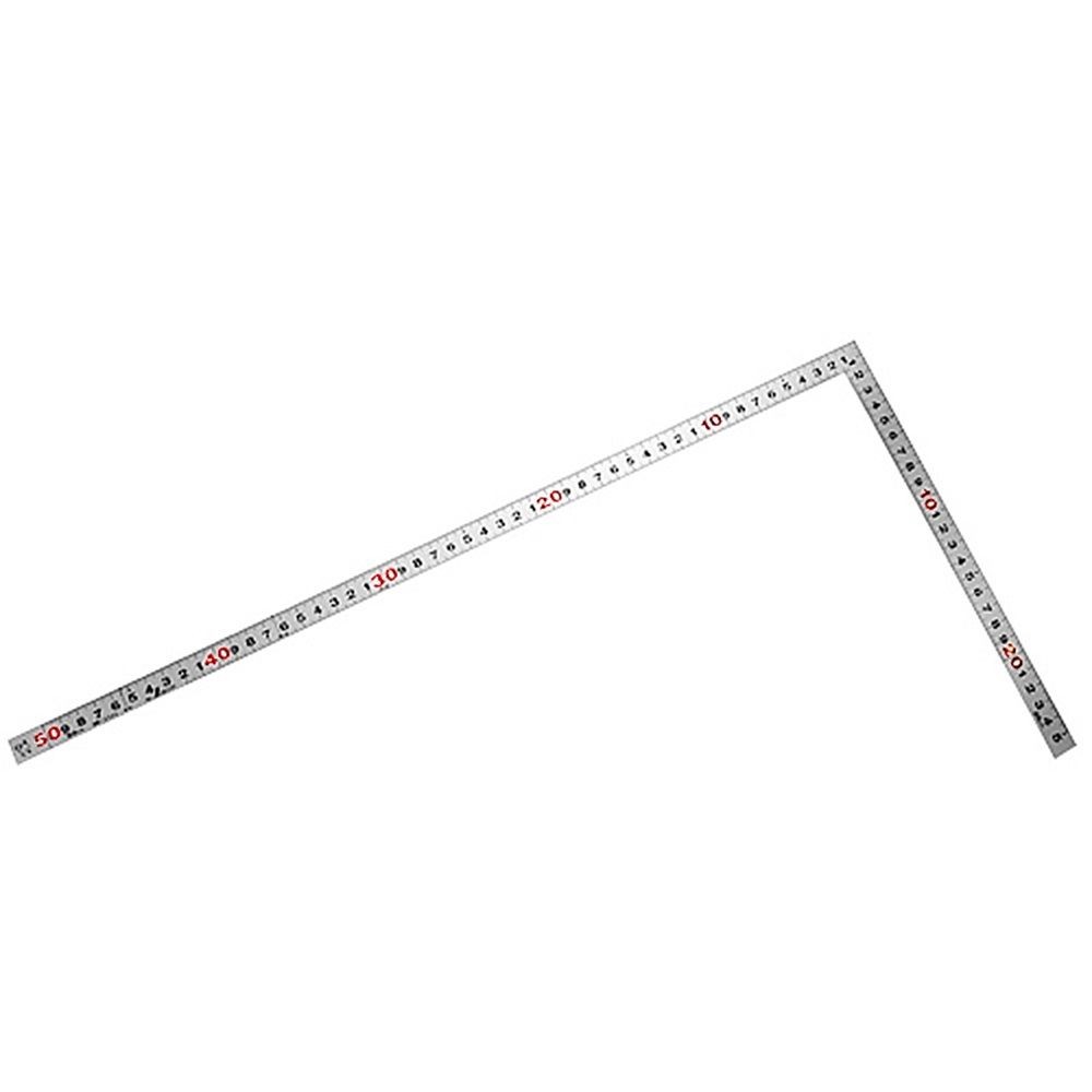 曲尺平ぴた シルバー 50cm／1尺5寸 併用目盛, シルバー, 50cm／1尺5寸