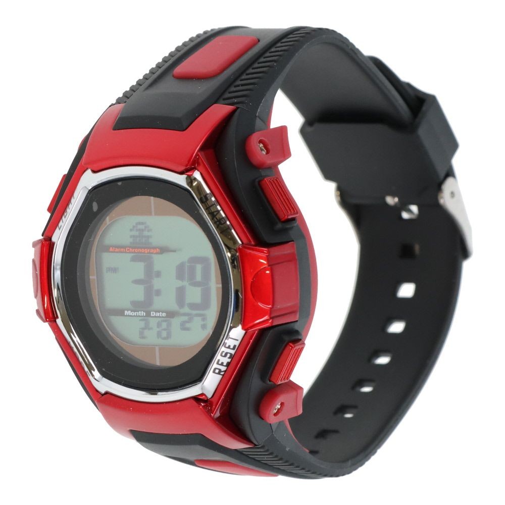 フォルミア　電波ソーラー腕時計, レッド, メンズ