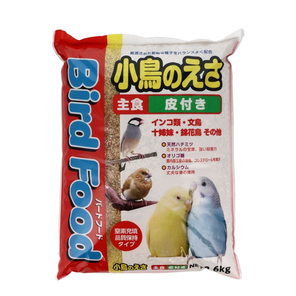 NPF　小鳥のえさ3.6kgkg　皮付き, 主食（皮付き）, 3.6kg