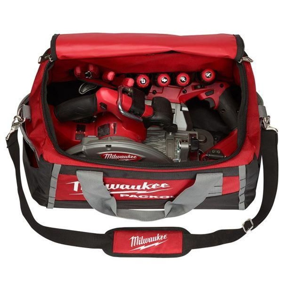 Milwaukee ミルウォーキー PACKOUT 20インチツールバッグ 48-22-8322N, レッド＋ブラック, 20インチ