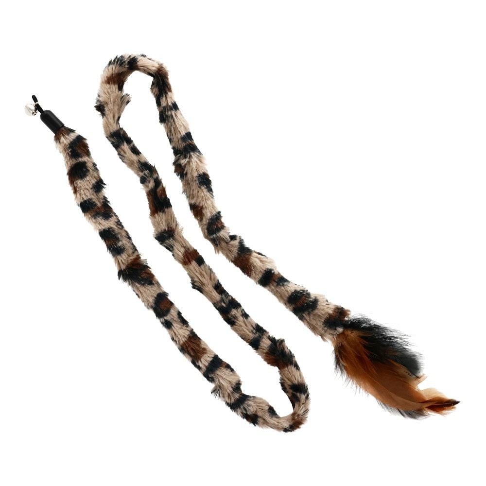 交換できる猫じゃらし　付替え　リボン, ブラウン, 約20g