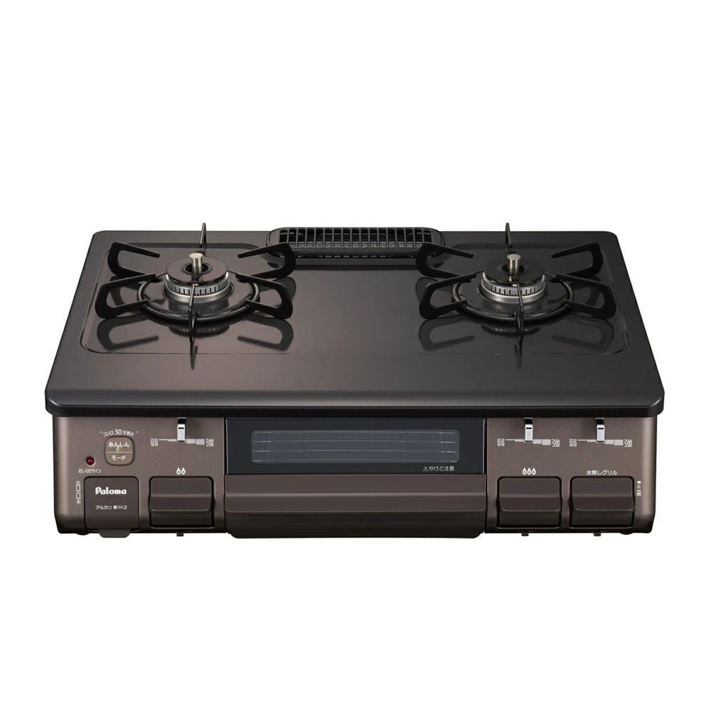 パロマ ガステーブル 水なし片面焼きグリル IC-S809BM-R 右強火 プロパン用, ニュートラルグレー-プロパンガス, LP