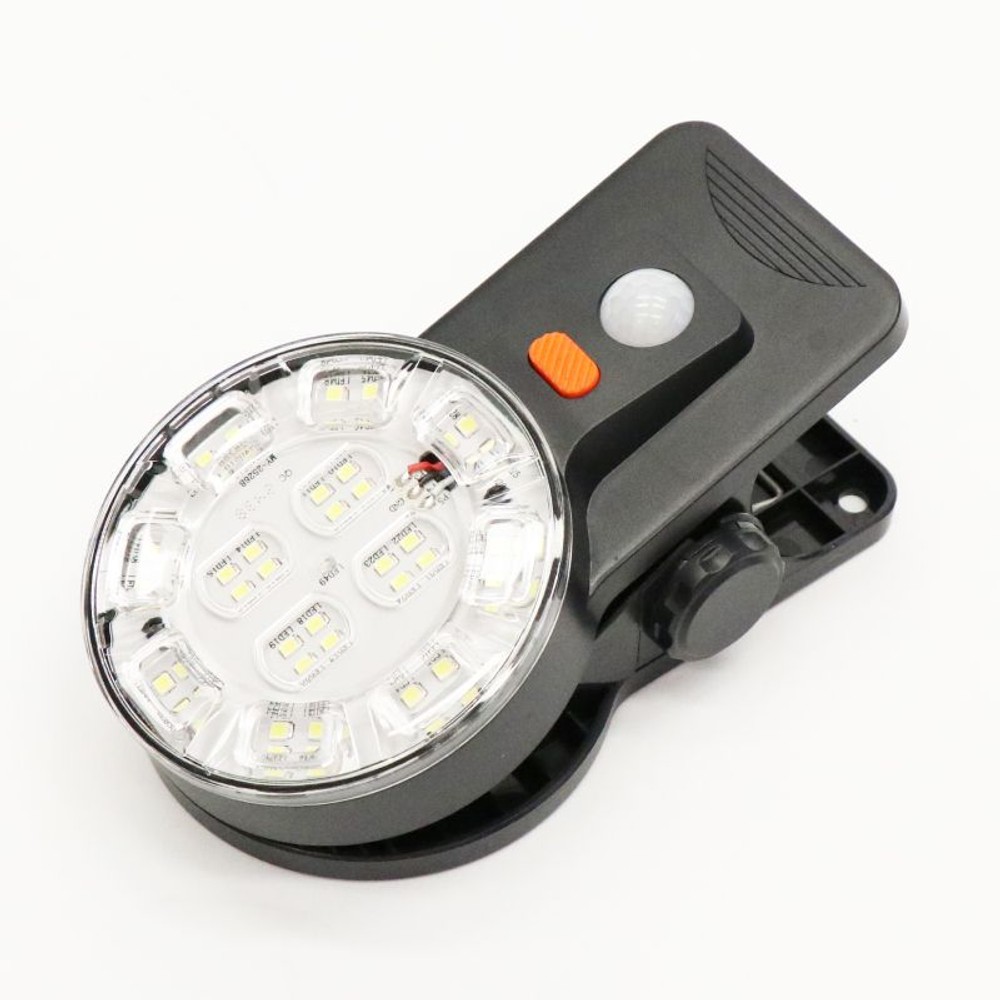  クリップ式ソーラーセンサーライト HDL-6410, ブラック, クリップ式