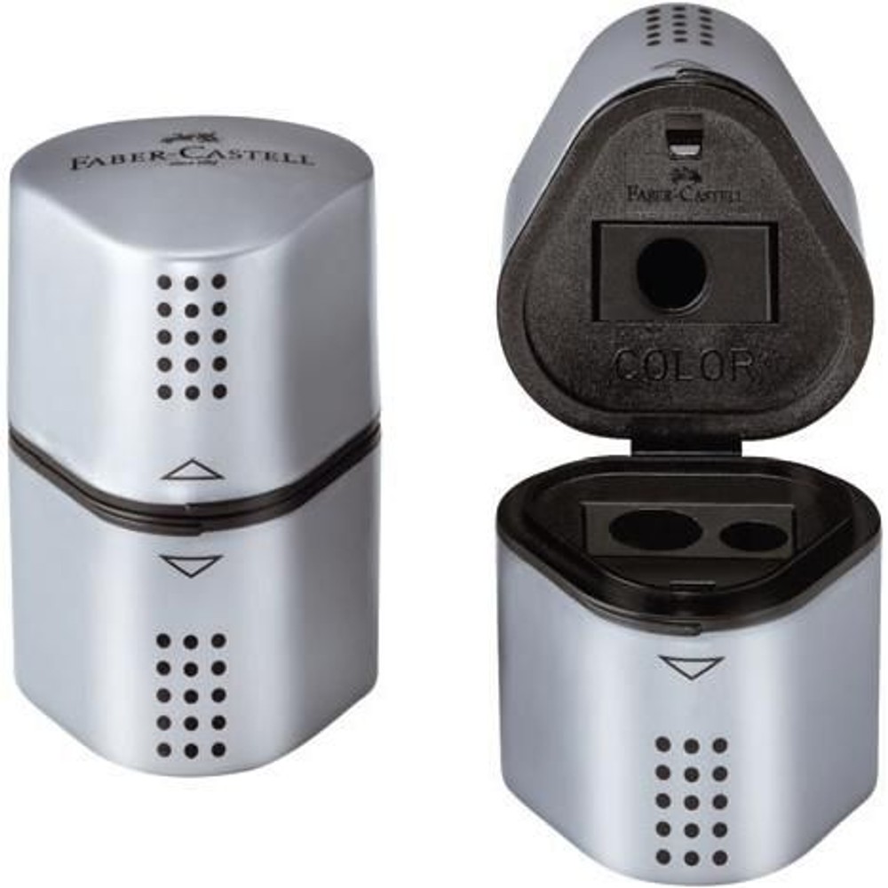ファーバーカステル  グリップ2001 3穴式プラスチックシャープナー 183800, 3穴式, グリップ2001 3穴式