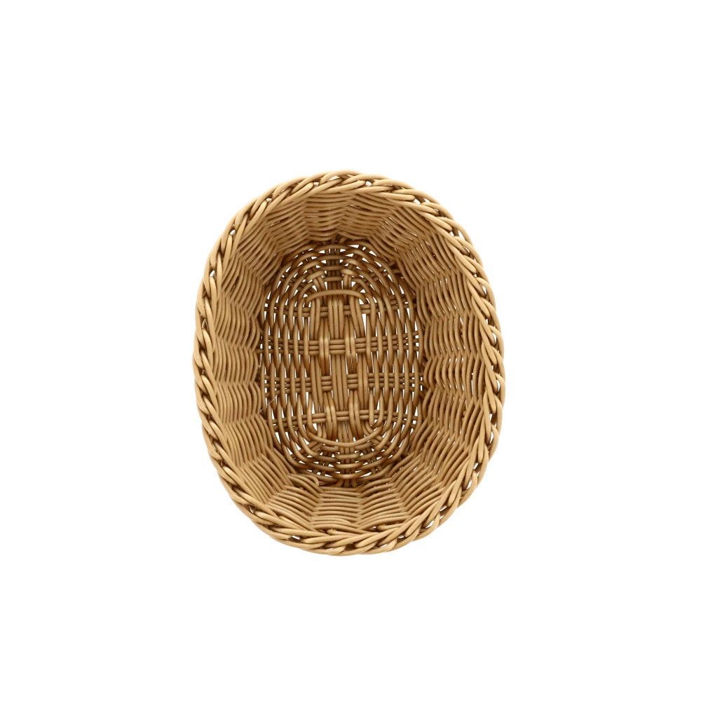 水洗いできるバスケット　オーバル　Ｍ, ブラウン, Mサイズ