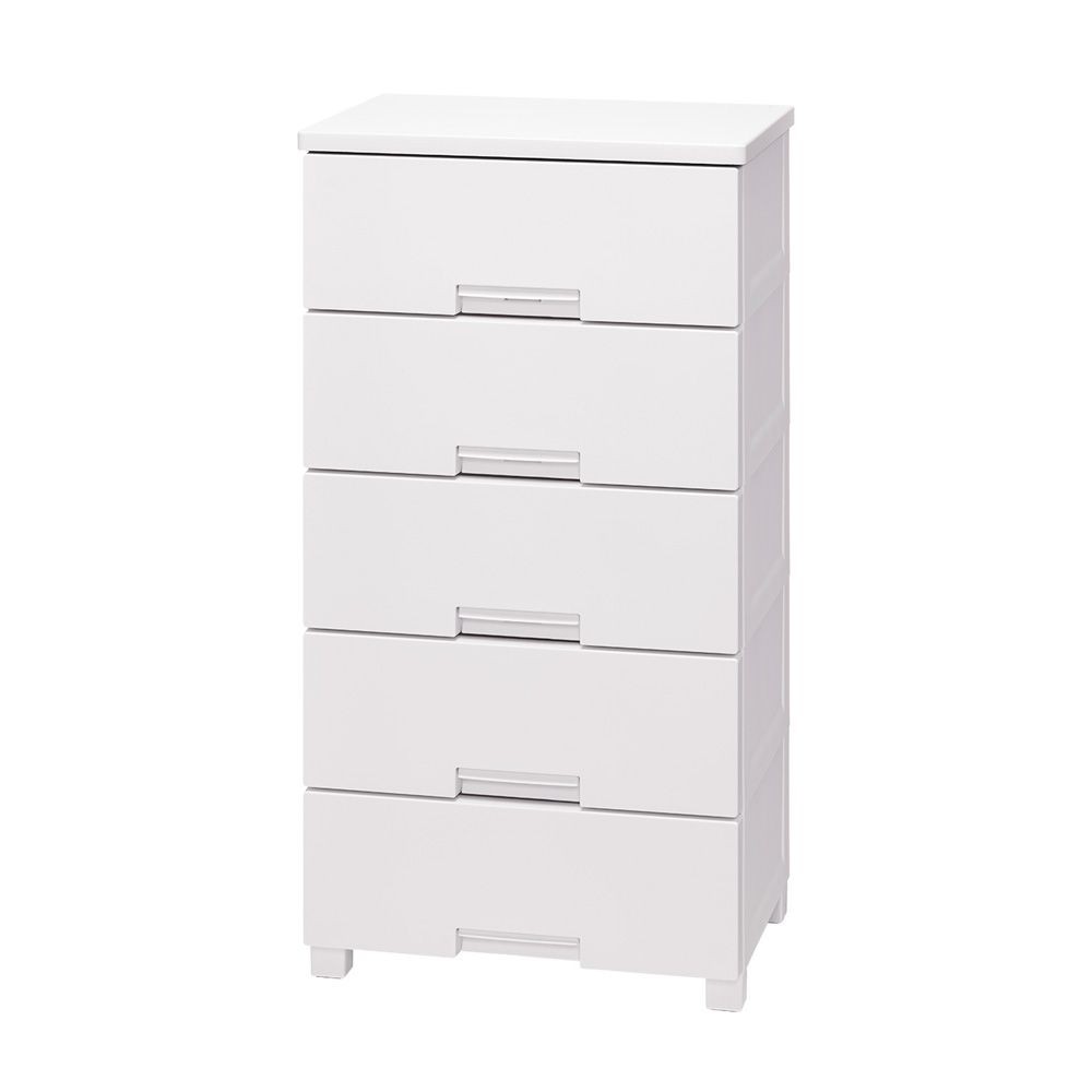 フィッツチェスト　５５０５　ホワイト, ホワイト, 5段　幅55cm