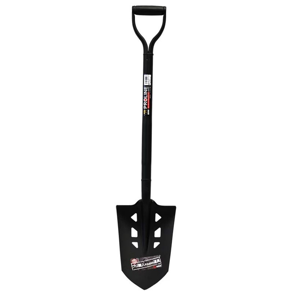金象ＰＲＯ　ショベル丸　穴明スリムＰ柄, 黒, NO.213