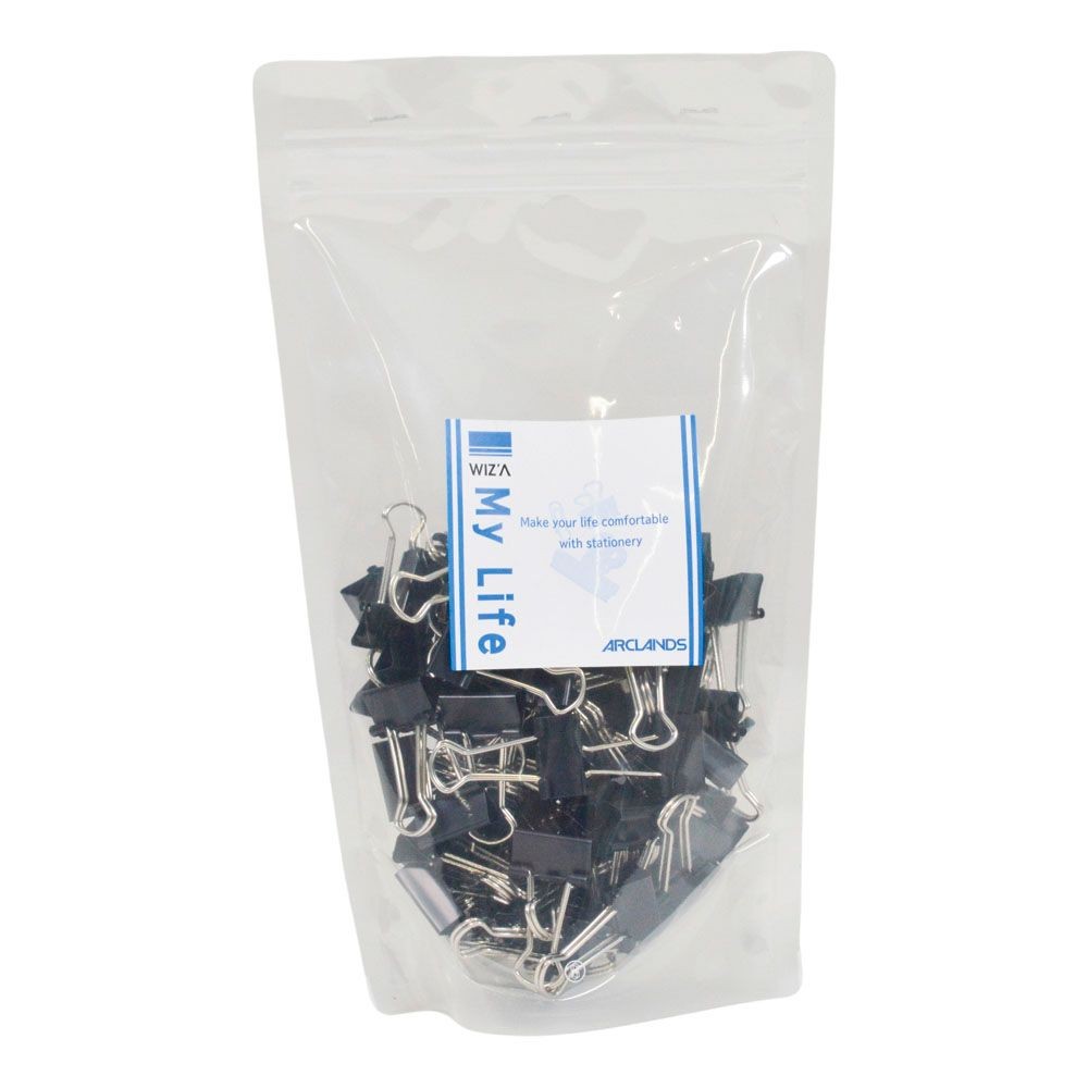 ウイザ WIZ'Aダブルクリップ, 黒(豆), 豆 120個入