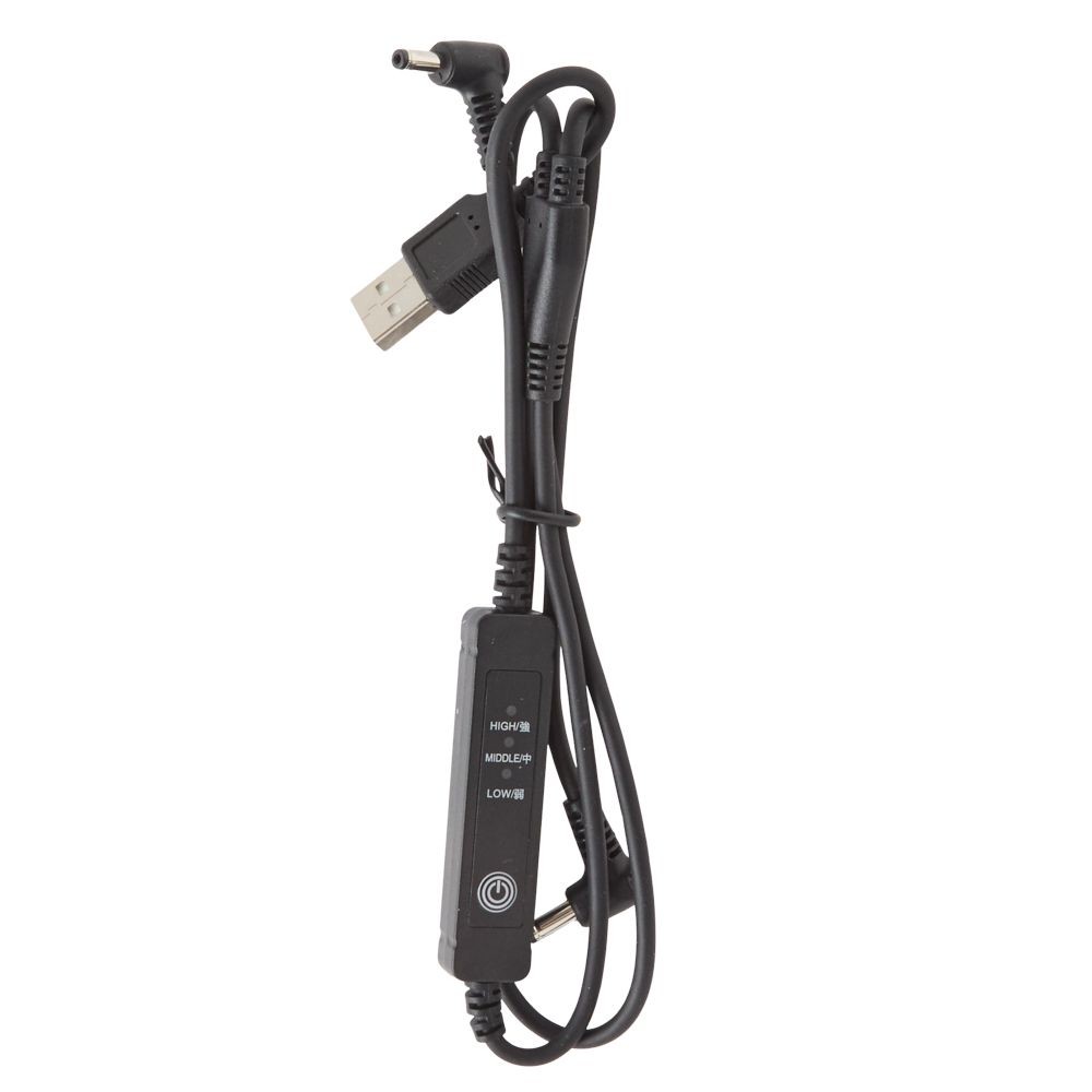 【2026年モデル】ウイザ　WIZ'A　子供用５Ｖ小径ファンケーブル, ブラック, 子供用