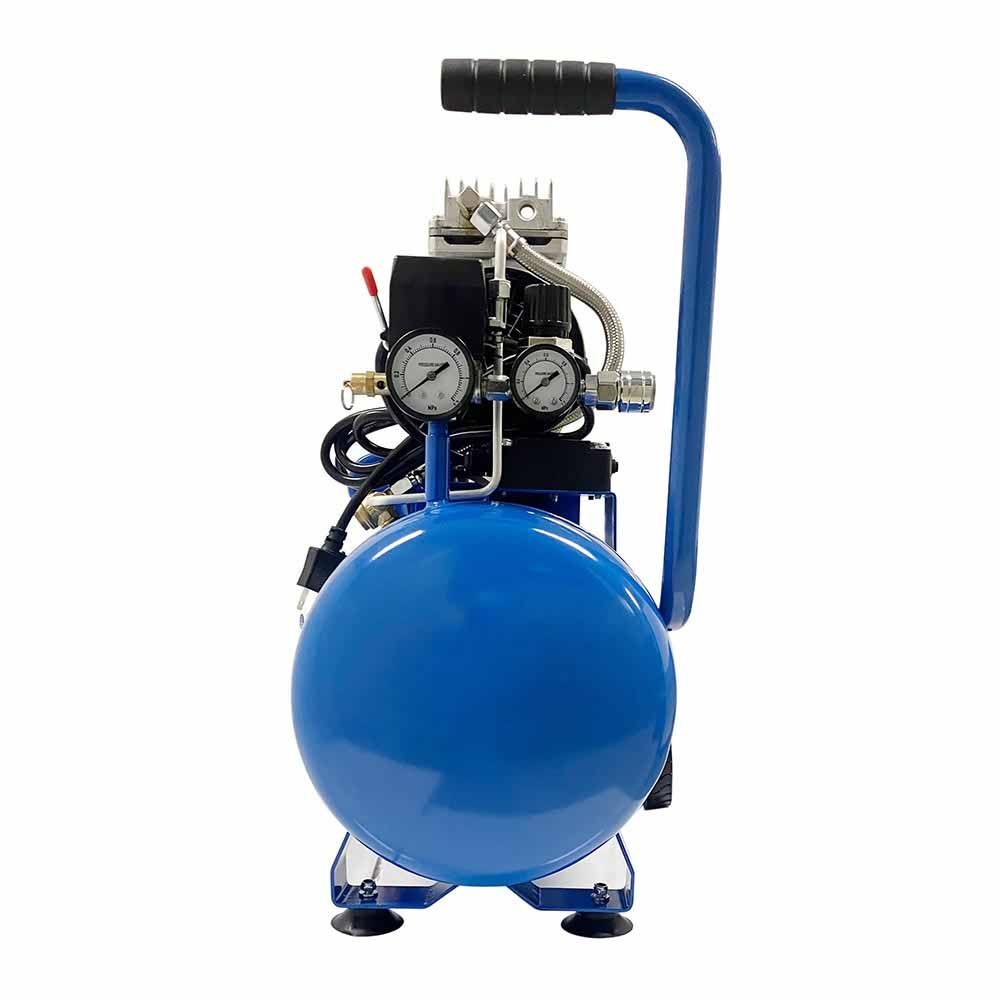 WIZ'A ウィザ 静音 オイルレス エアーコンプレッサー 24L SOF-1024W, ブルー, 24L