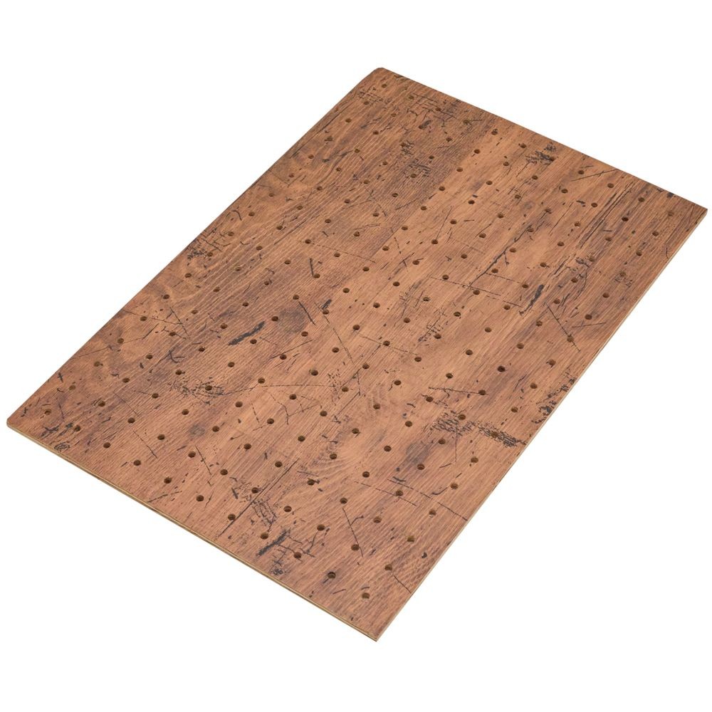 カットシャビー有孔ＬＢ　約幅２９０ｍｍ ５．５ｍｍ厚, ログブラウン幅290(290), 長さ290mm