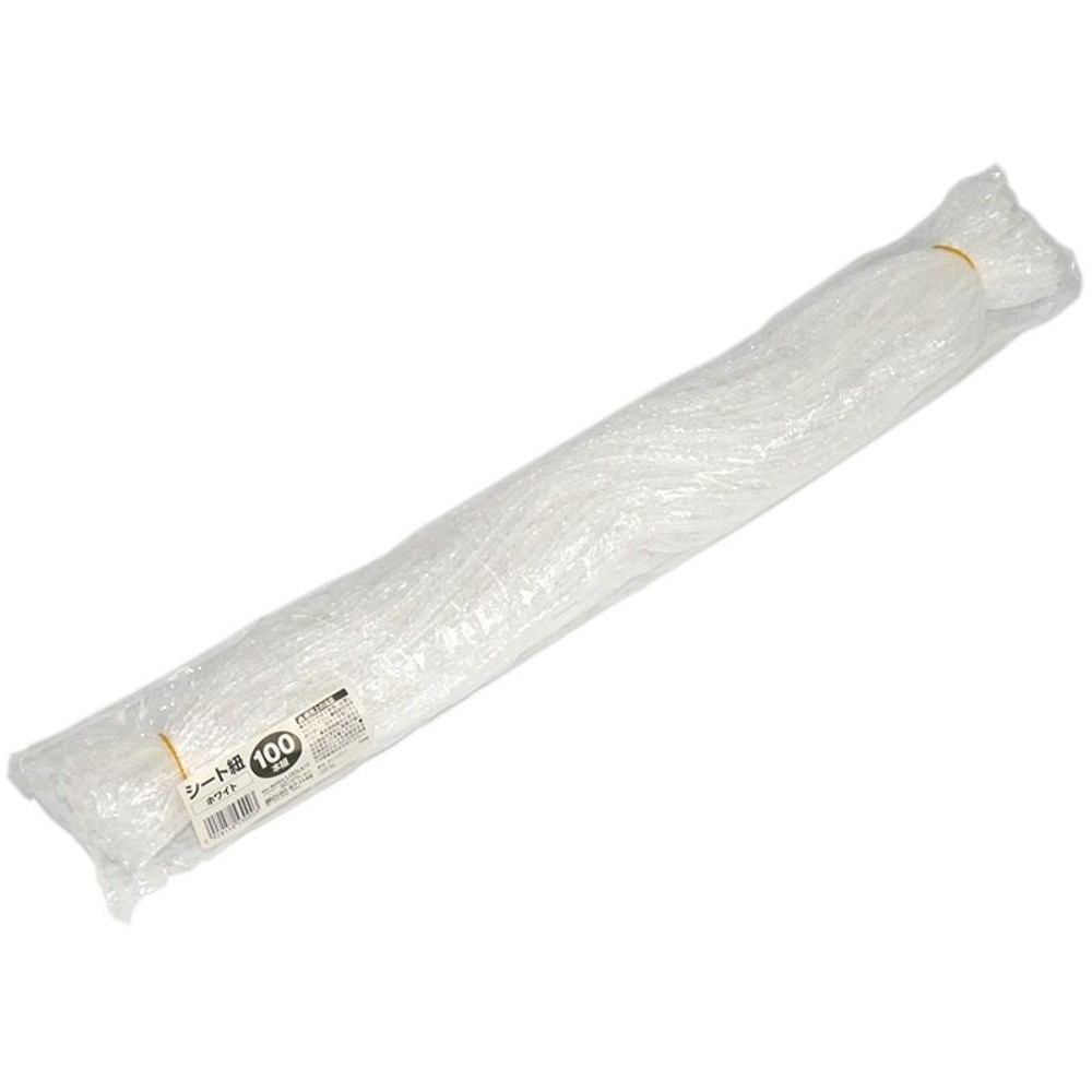 シ―ト紐　100本束, ホワイト, 60cm