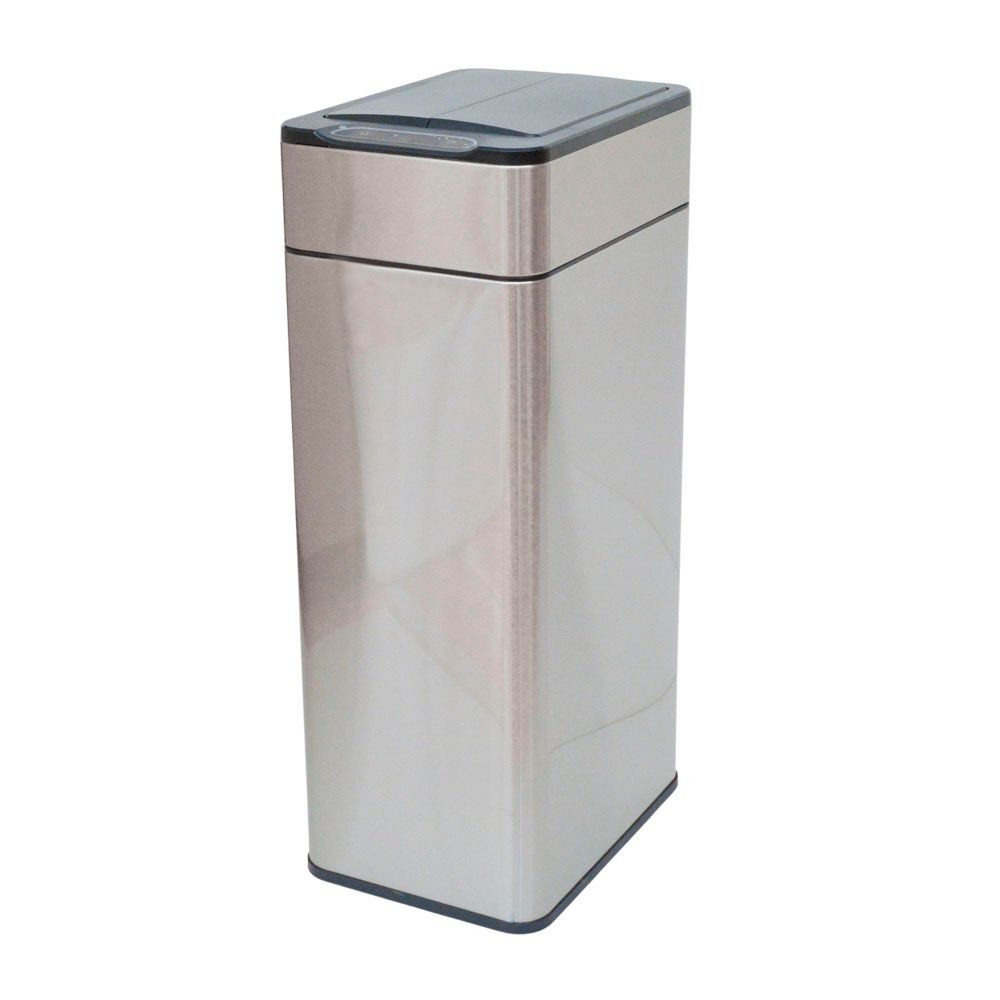WIZ'A　ウィザ　両開きステンレスセンサーペール４０Ｌ, シルバー, 40L