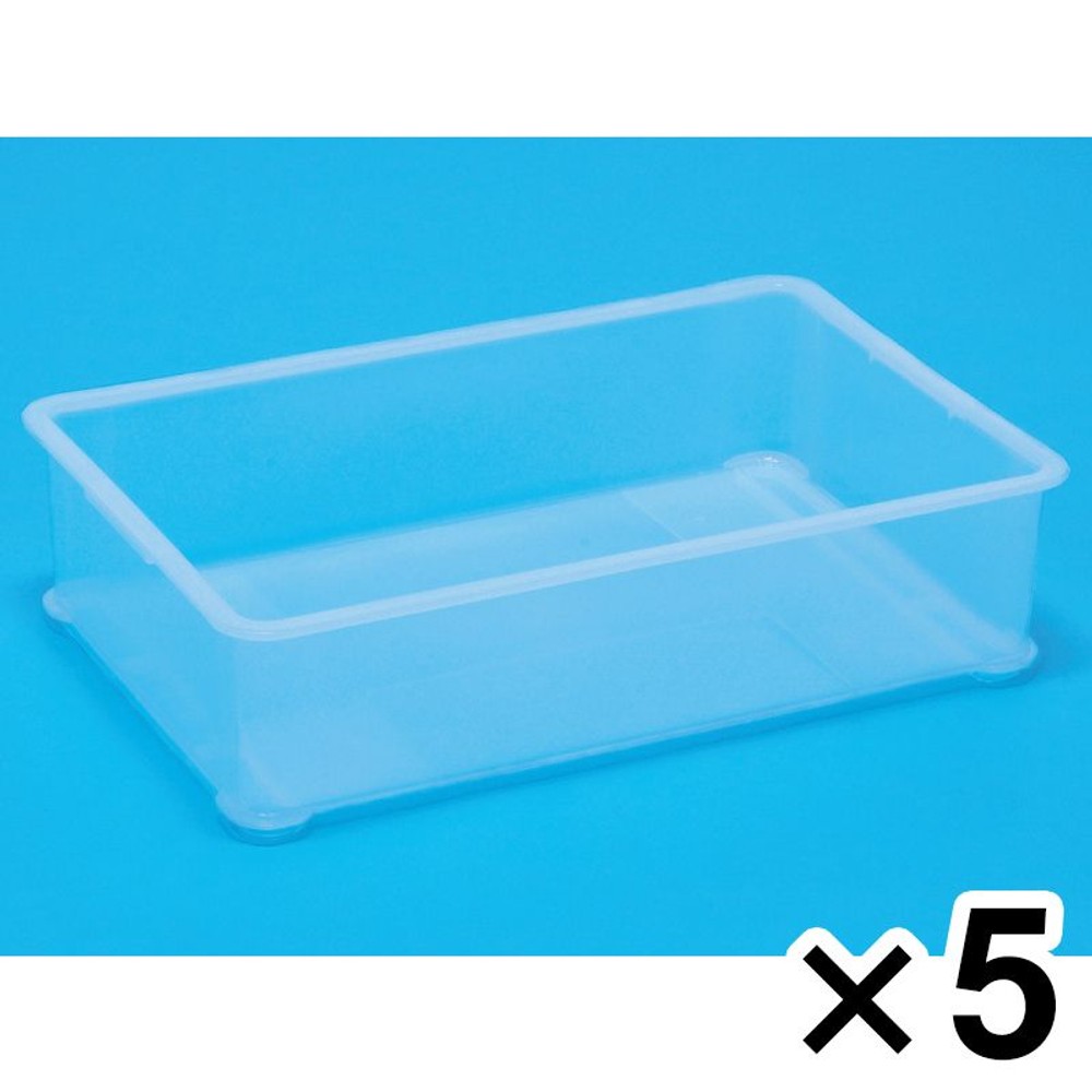 サンコー 大型ばんじゅうＡ 透明 &times;5個セット【メーカー直送・代引不可】【法人限定】, クリア, 5P