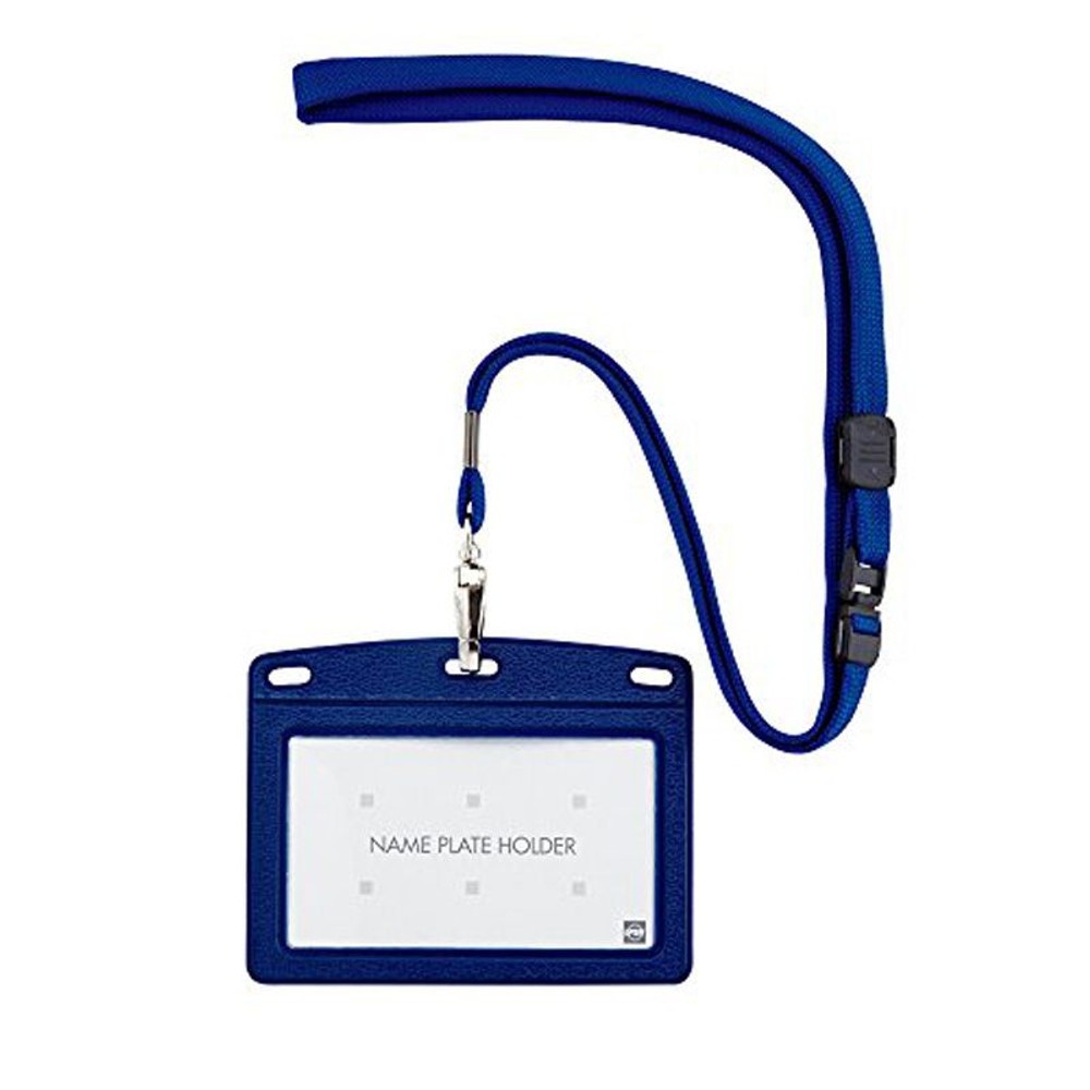 オープン　レザー調吊下げ名札　Ｎー123Ｐ, 黒, 幅10mm