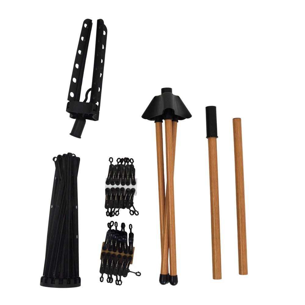 デザイン室内物干しパラソル, ナチュラル, 136cm