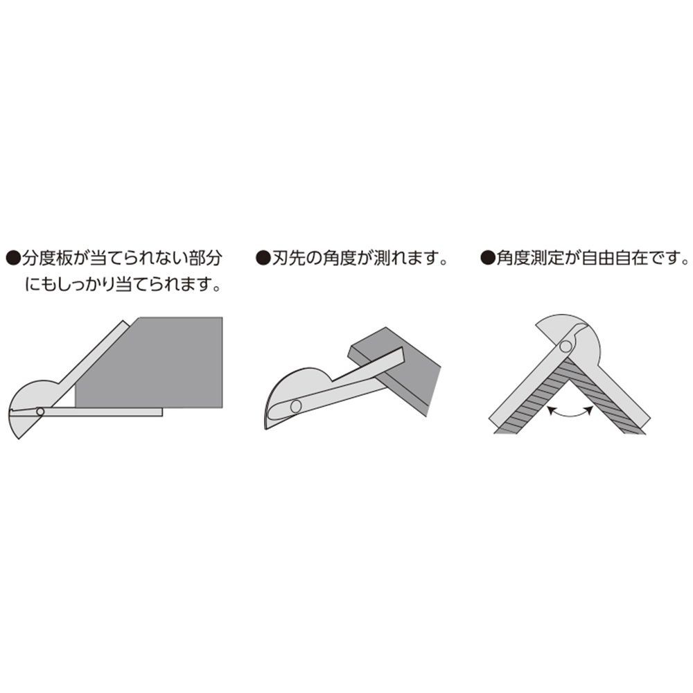 プロトラクター No19 シルバー&phi;90 竿目盛10cm 2本竿, シルバー, 10cm