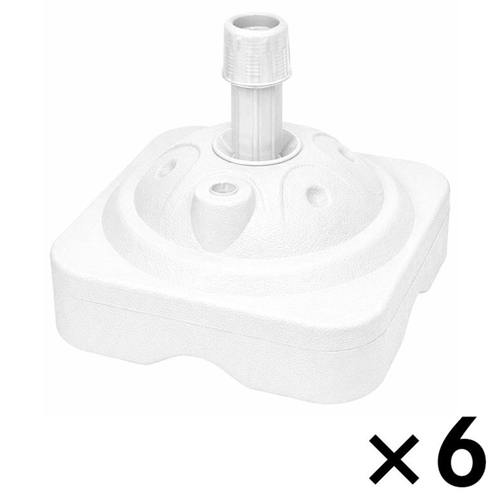のぼリ用スタンド　白 11L &times;６個セット, ホワイト, 11L