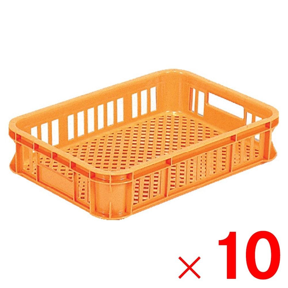 サンコー サンテナー B#25-4 オレンジ 101408-00 &times;10個セット【メーカー直送・代引不可】【法人限定】, オレンジ, 10P