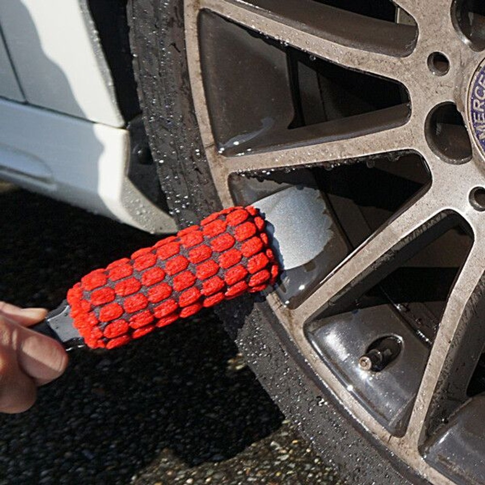 ディグロス神トレホイールスポンジ, 自動車ホイール洗浄用, 全長 約240mm