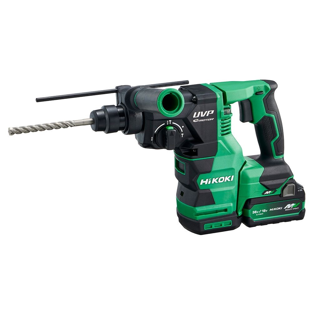 ハイコーキ　HIKOKI ３６Ｖロータリハンマ（蓄電池２個、充電器付き） DH3628DA (2XPZ), グリーン, DH3628DA (2XPZ)