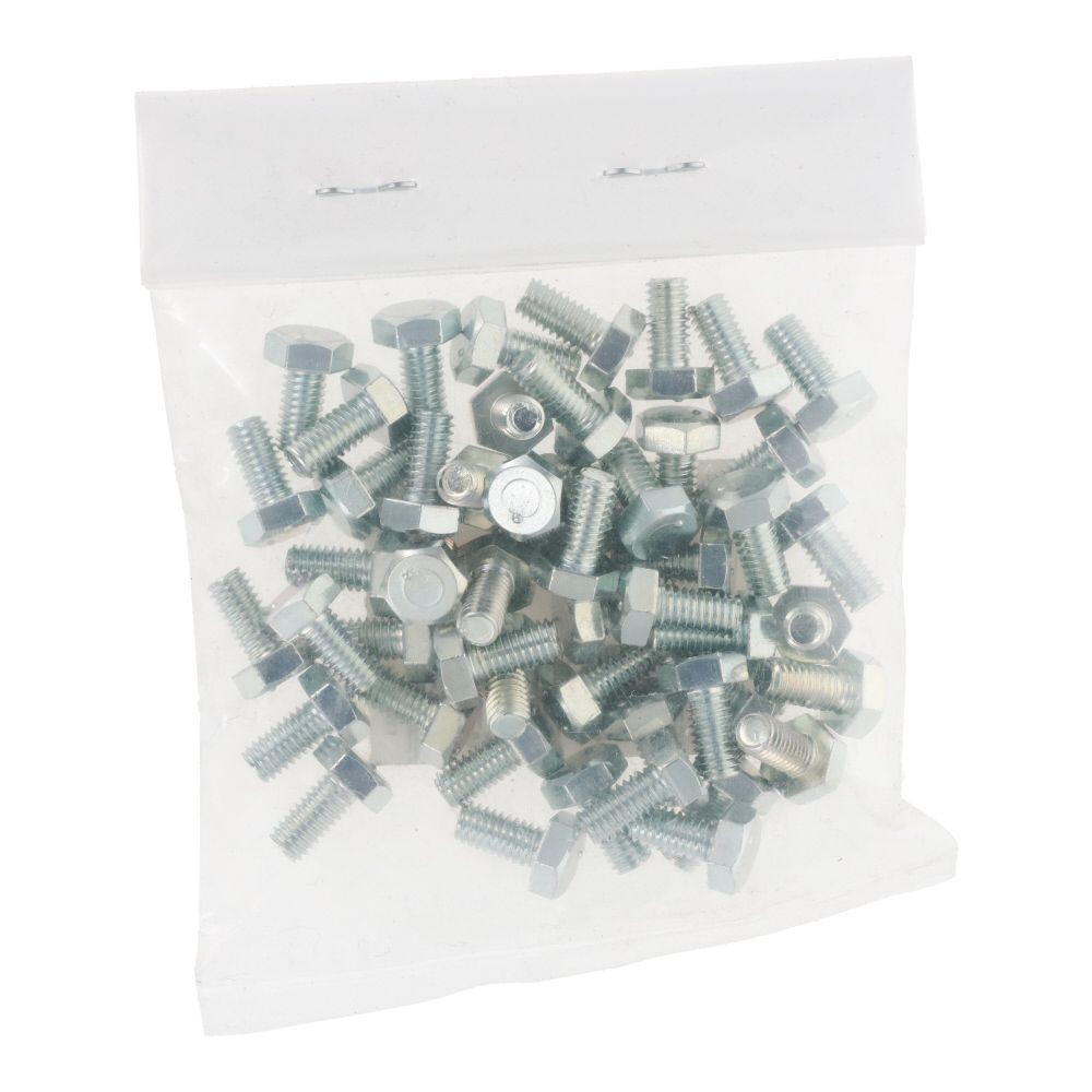 ユニクロ　六角ボルト　Ｍ４&times;８　５０入, ボルト, 50個入り