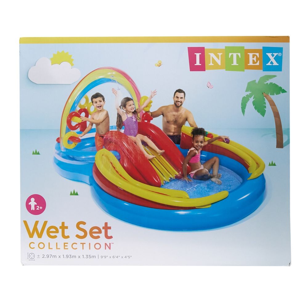 レインボーリングプレーセンター　297×193×135cm, マルチカラー, 297×193×135cm