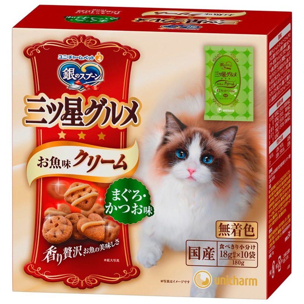 銀のスプーン　お魚味クリーム　まぐろ・かつお味　180ｇ, まぐろ・かつお味, 180g