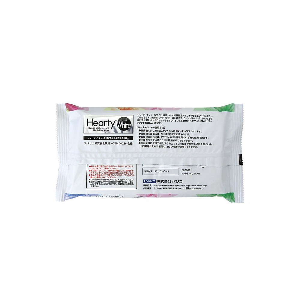 パジコ　ハーティクレイホワイト180g, ホワイト, 180g