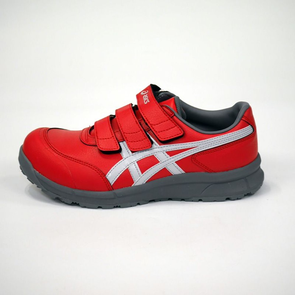 【数量限定】【25.0ｃｍ在庫限り】アシックス（ASICS） ウィンジョブＣＰ３０１セーフティシューズ　レッド&times;グレー, レッド, 25.0cm
