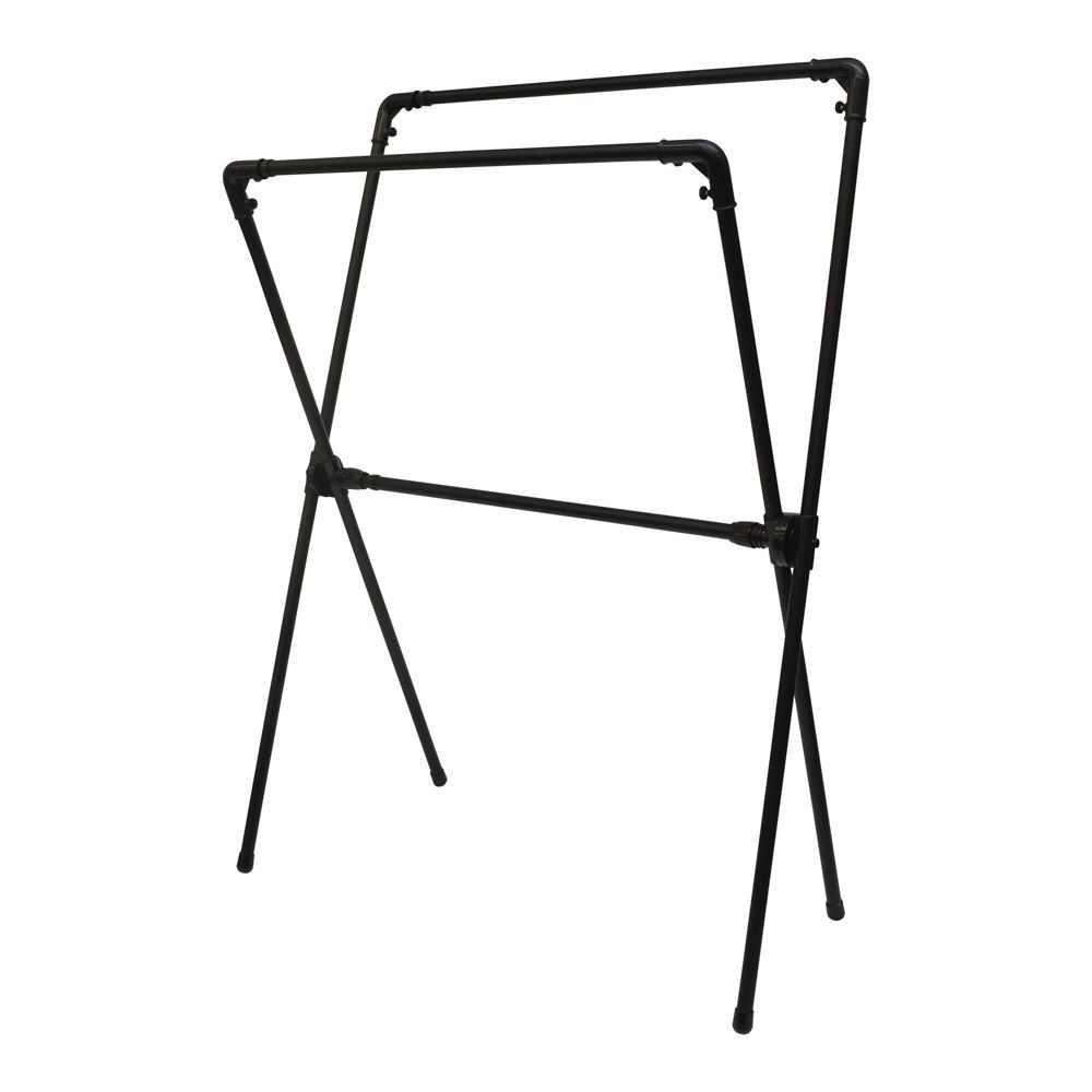 デザイン　Ｘ型室内布団干し, ブラック, X型
