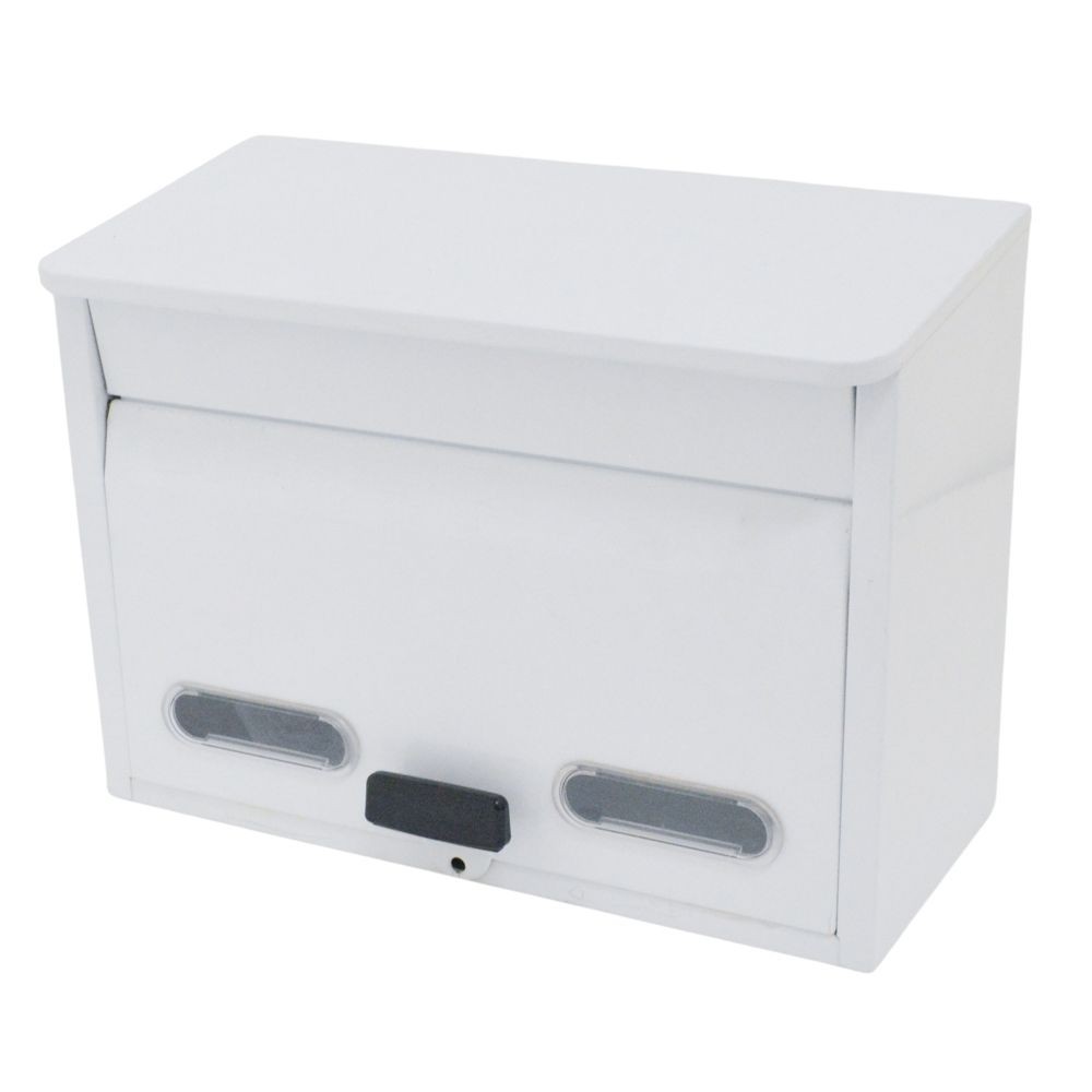 小窓付きカラーポスト　白, 白, LV-P130903