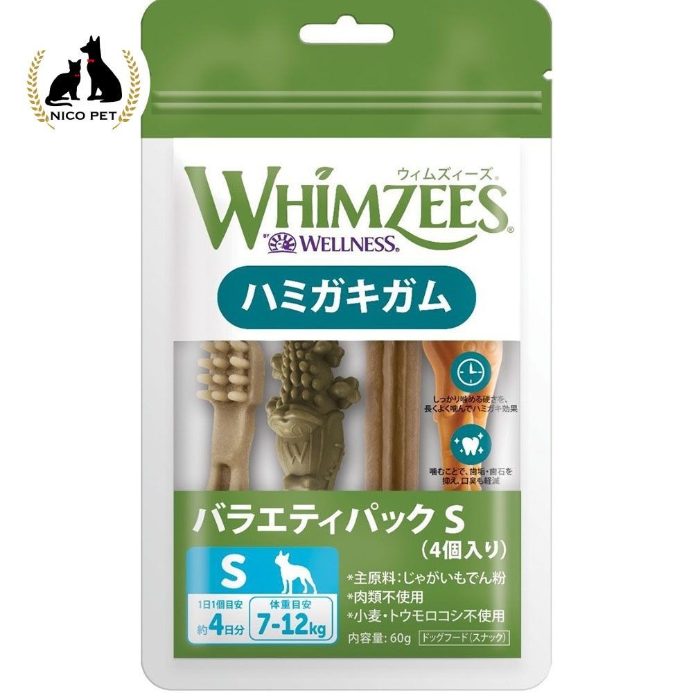 ウィムズィーズ バラエティパックS(小型犬向ケ 体重7‐12kg) 4個入り, 小型犬向け, 4個入り