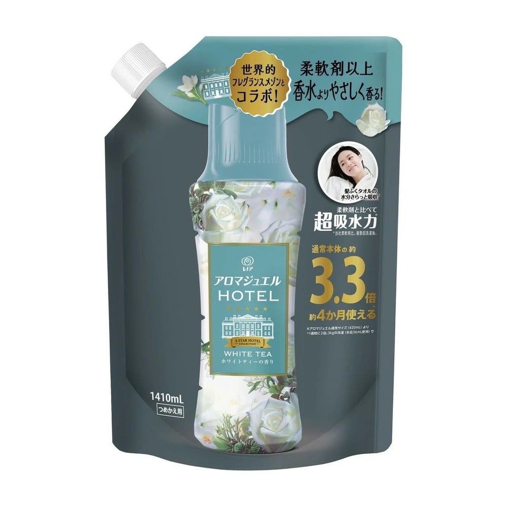 レノア　ハピネス　アロマジュエル　ホワイトティーの香り　つめかえ用　超特大　１４１０ｍｌ, ホワイトティー, 1410ml