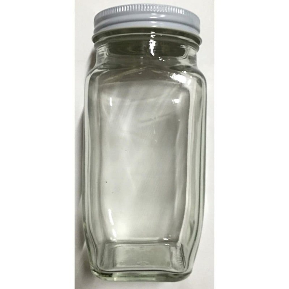 ガラス保存瓶角400ｍｌ　62ｍｍふた付き, その他カラー１, 400ml