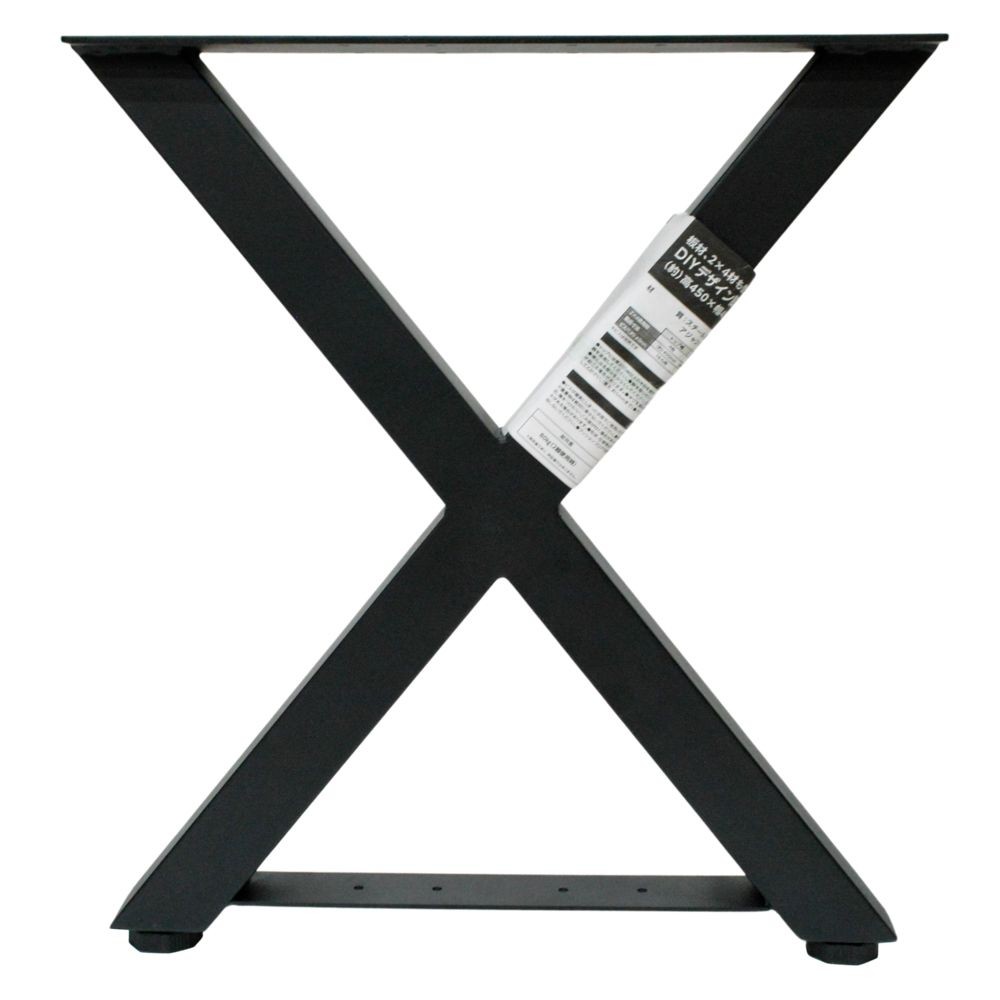ＤＩＹデザイン脚　黒　クロス　小, 黒, 小