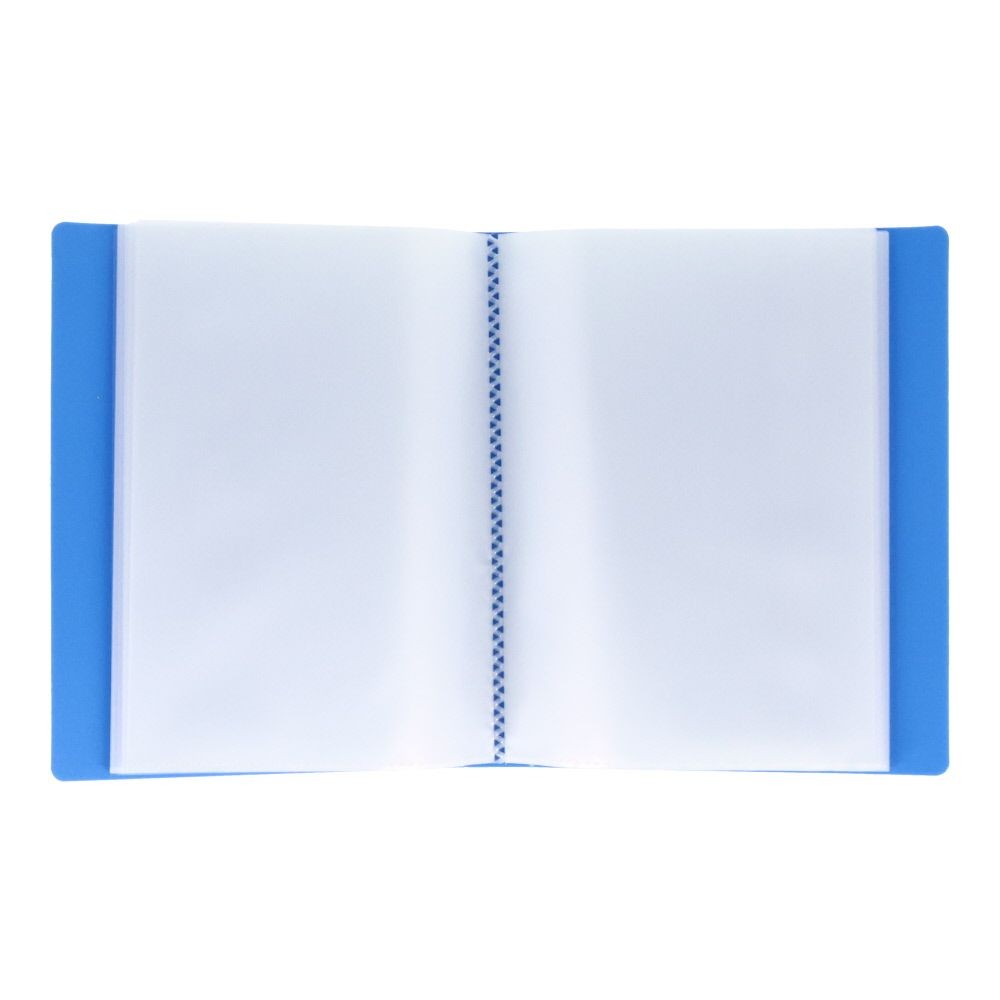 ハガキホルダー30ポケット（60枚収納）, ブルー, 30P