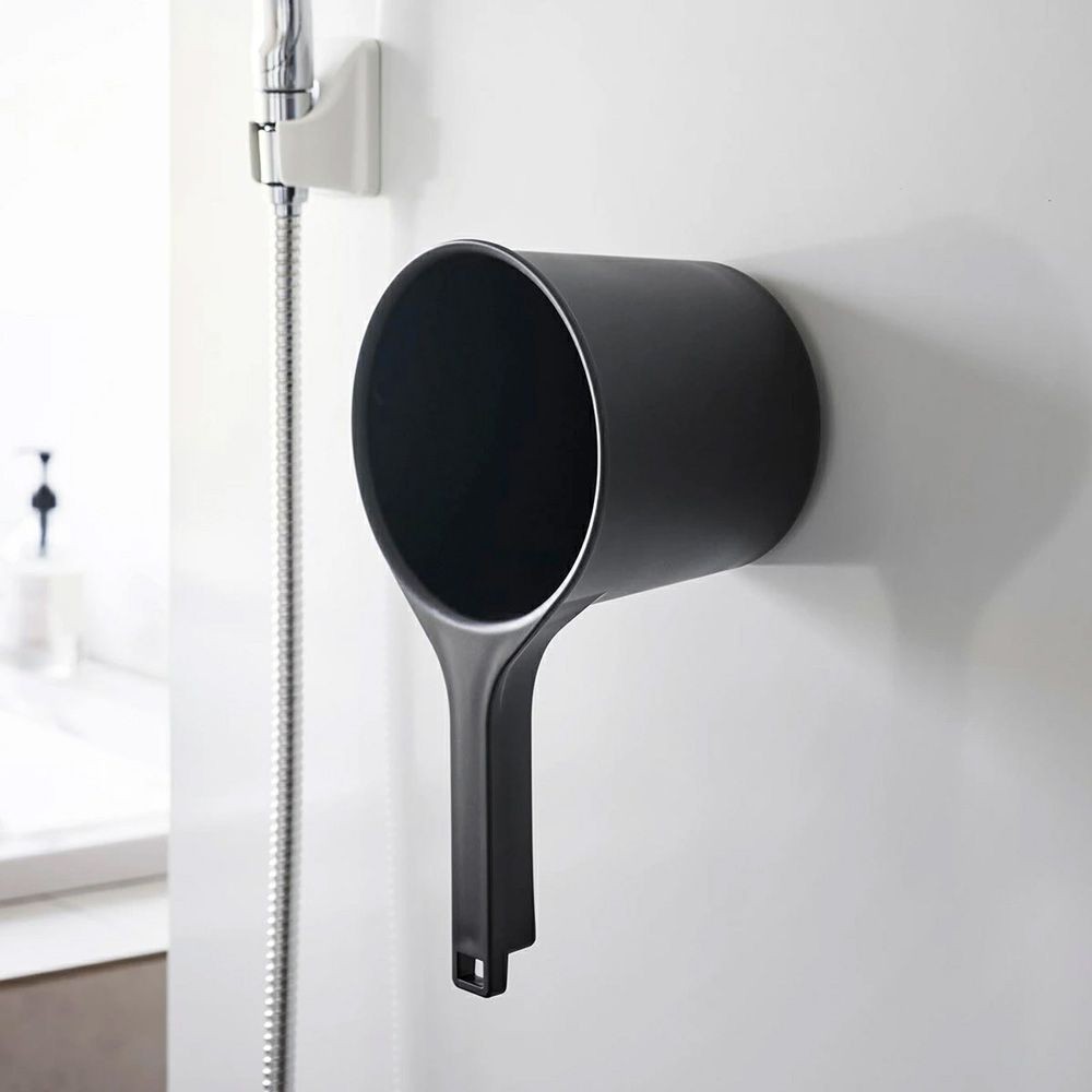 山崎実業 MIST ミスト マグネット&手おけ, ホワイト, 幅146mm&times;奥行280mm&times;高さ130mm