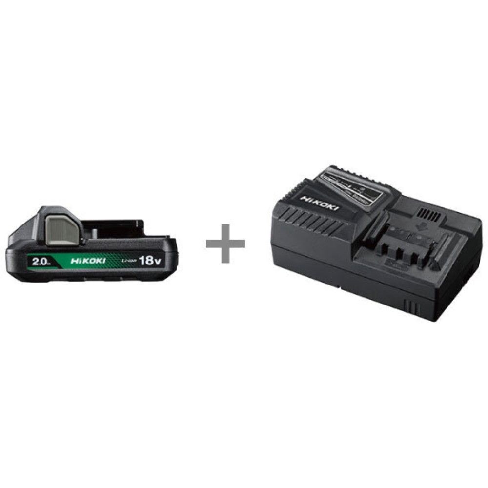 HiKOKI ハイコーキ スターターキット3 UC18YFSL (B) ※急速充電器 + スライド式リチウムイオン蓄電池, ブラック, スターターキット