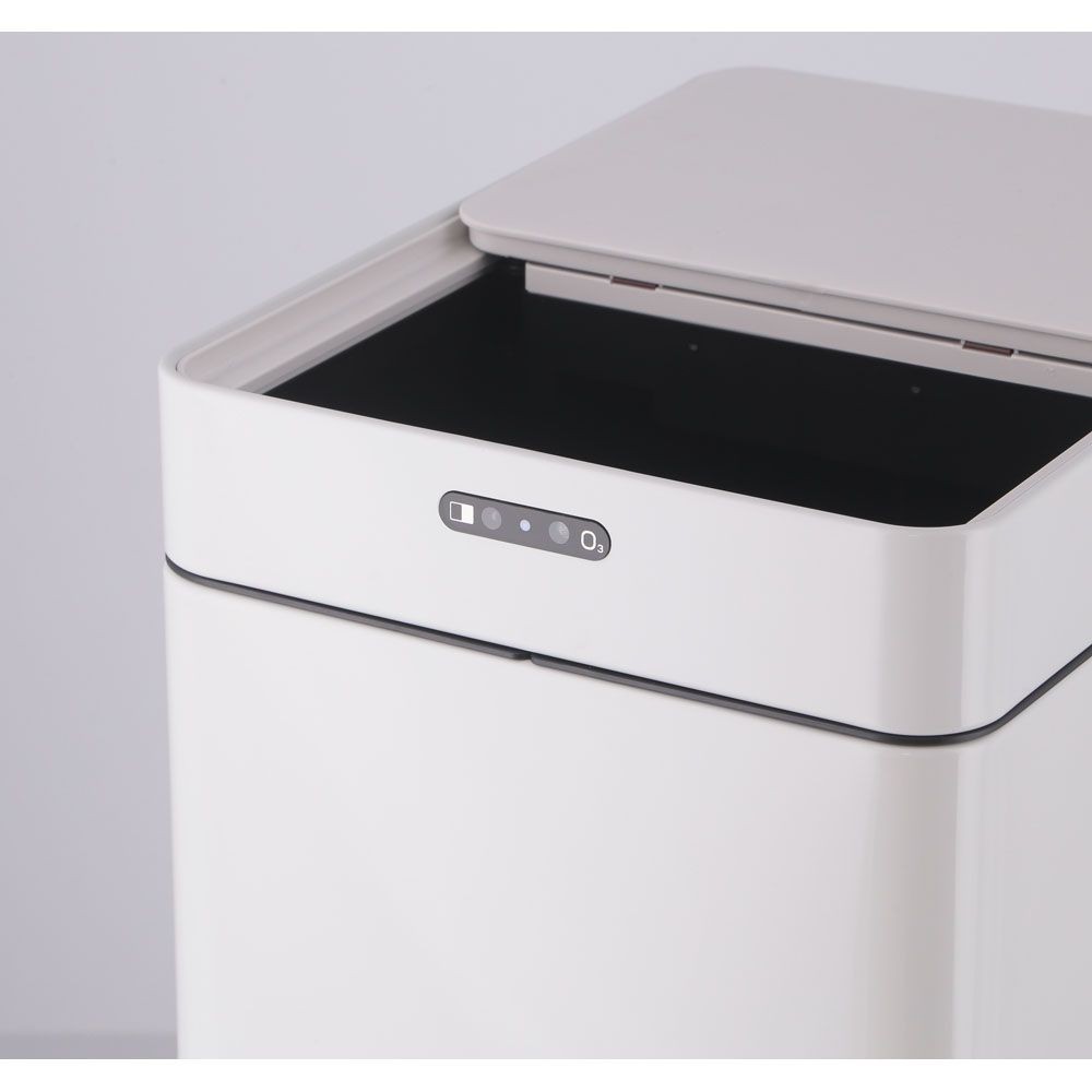 不二貿易 除菌消臭センサーダストボックス　４５Ｌ　ＷＨ【メーカー直送・代引不可】, ホワイト, 幅250mm×奥行340mm×高さ610mm