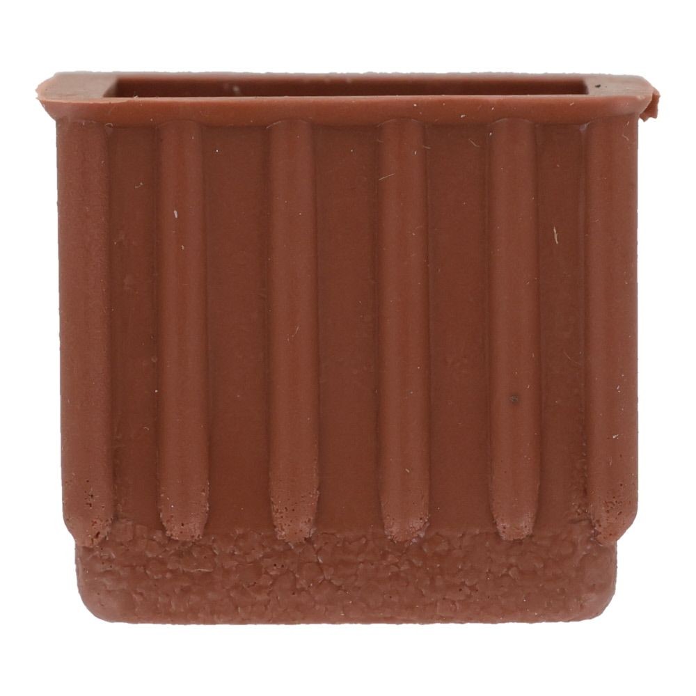 イス脚キャップ　角　茶, 茶(21), 21mm