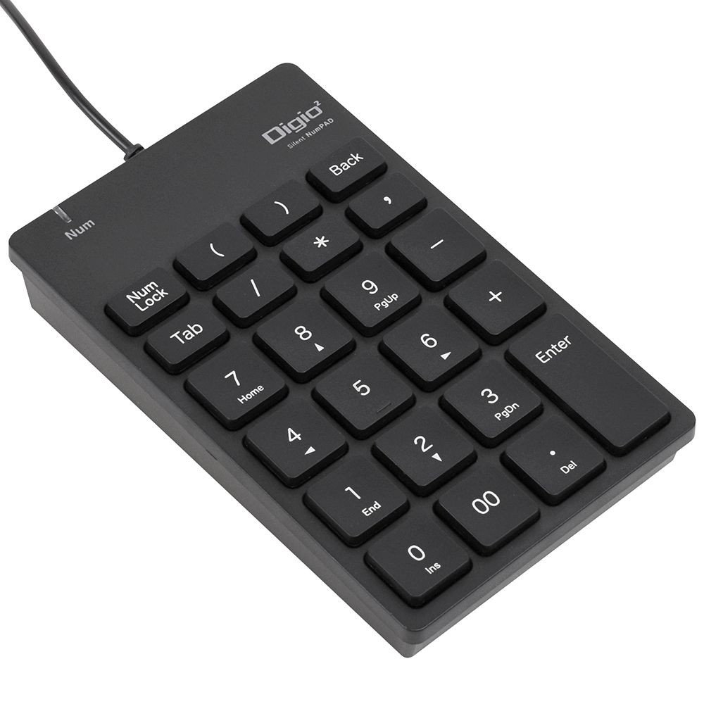 USB有線静音テンキーボード　ブラック, ブラック, 静音