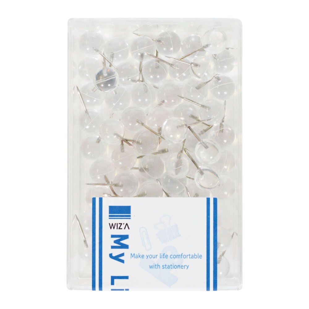 ウイザ WIZ'Aマップ画鋲　透明　60本入, 透明, 60本入