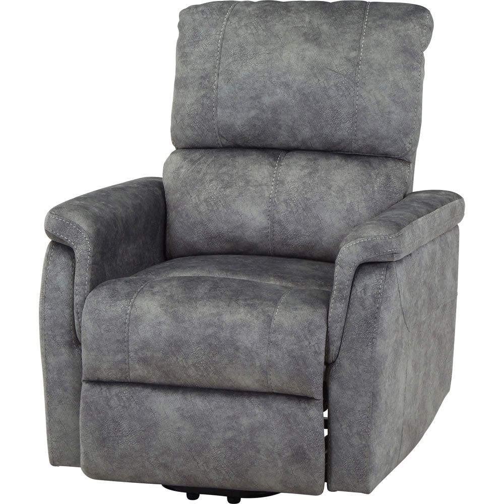 不二貿易 立ち上がりやすい電動リクライナー　ＰＥＡＣＥ　ＧＹ【メーカー直送・代引不可】, グレー, 幅850mm&times;奥行mm&times;高さmm