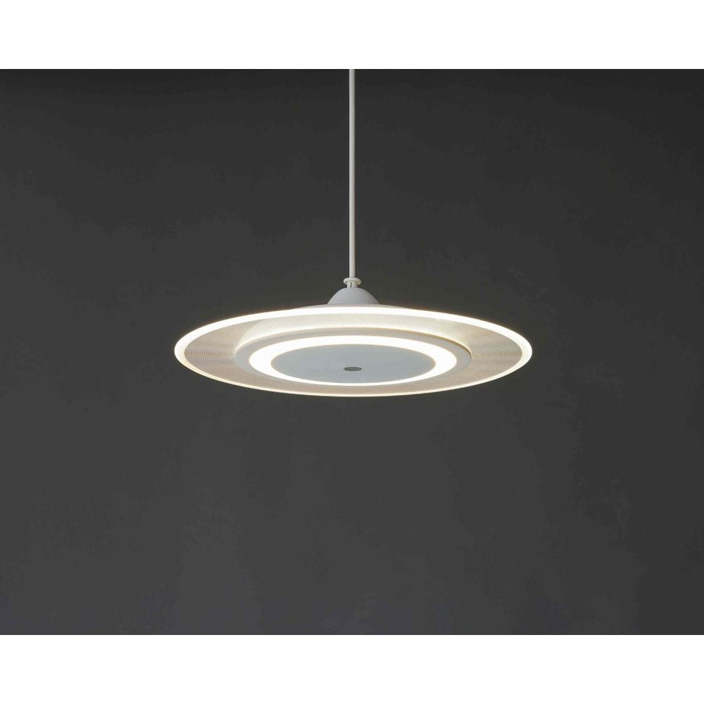 アイリスオーヤマ LEDペンダントパネルライト PLP6D, ホワイト, 温白色