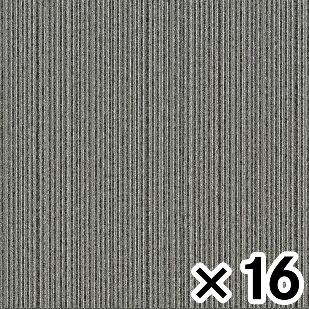 タイルカーペットＴＧ5000ーＨＣ501　グレー &times;16枚セット, グレー, 約40&times;40cm